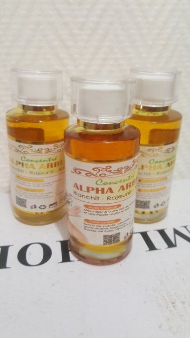  ALPHA ARBUTIN  Concentré super eclaircissant anti tâche . 