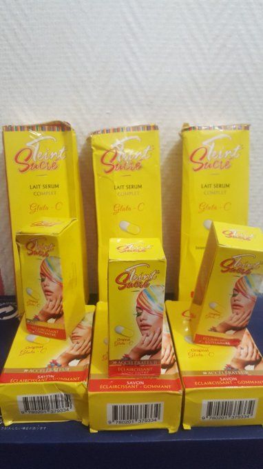  teint sucré gamme de lait super eclaircissant  anti tâche au sérum et gluta C.  