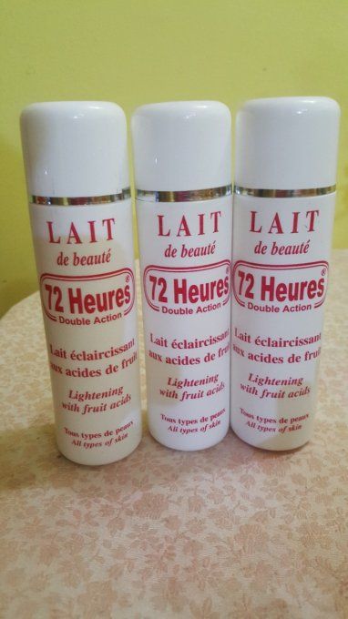 Lait de beauté eclaircissant 72 heure double action 