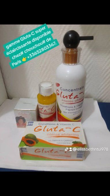 Gluta C gamme super éclaircissante anti tâches rebelles 