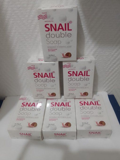 Snail double savon éclaircissant intense au glutathion & vitamine E.